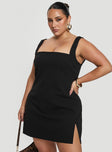 Bombshell Mini Dress Black Curve