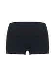 Baseline Low Rise Rib Shorts Black