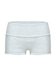 Baseline Low Rise Rib Shorts Grey Marle