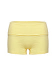 Baseline Low Rise Rib Shorts Yellow