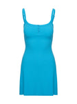 Baseline Rib Mini Dress Blue