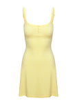 Baseline Rib Mini Dress Yellow