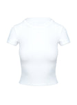 Baseline Scoop Rib Tee White