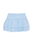 Believe In Paradise Mesh Mini Skort Blue