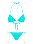 Cecilee Tie Side Bikini Bottom Blue