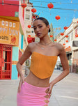 product Princess Polly Sleeveless Square Neck  Carlie Top Orange