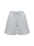 Dream Fleece Longline Shorts Grey Marle