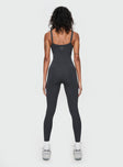 Go Getter Activewear Jumpsuit Grey