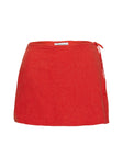 Gulliver Tie Side Mini Skort Red