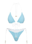 Nevaeh Triangle Bikini Top Blue / White