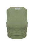 Hold Em High Neck Top Green