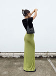 product Harriette Maxi Skirt Green Lower Impact Princess Polly  Maxi 