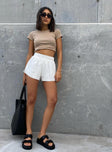 product Beach House Shorts Off White Princess Polly High Waisted Shorts 