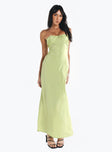 product Princess Polly Sweetheart Neckline  Irena Strapless Maxi Green