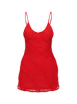 product Princess Polly Lars Mini Dress Red V-Neck 