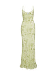 product Princess Polly Lauraline Maxi Dress Green / Floral Plunger 