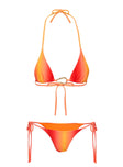 Lemoine Triangle Bikini Top Ombre Orange