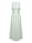 Lewisa Maxi Dress Green Stripe