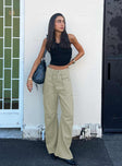 product Princess Polly High Waisted  Miami Vice Pants Light Khaki