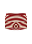 product Princess Polly Miztaray Shorts Red / Cream Stripe High Waisted Shorts 