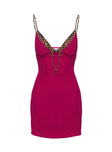 product Princess Polly Moorey Mini Dress Hot Pink / Leopard Plunger 