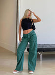 product Princess Polly Low Rise Jeans  Miami Vice Pants Green