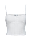 On A Cloud Pointelle Sleep Tank Top White