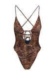 Orinthia Cut Out One Piece Multi