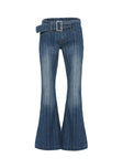 product Princess Polly Ralbartia Stripe Belted Jeans Mid Wash Mid Rise 