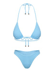 Clifftop High Cut Bikini Bottoms Blue