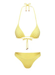 Sea Shore Triangle Bikini Top Yellow