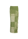 product Sharifa Patchwork Maxi Skirt Green Princess Polly  Mini Skirts 