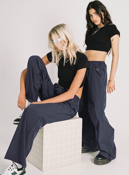 Snow Parachute Pants Slate Petite