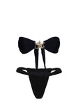 So Sunkissed Hardware Detail Bikini Top Black