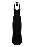 Collective Dress - Salone Linen Halter Maxi Dress Black third image