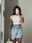 product Princess Polly Three Fourth Sleeves Square Neck  The Classic Cropped Tee White