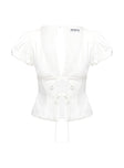 Wilhelmina Blouse Top White