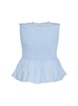 Jaymie Strapless Bow Top Blue