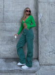 product Princess Polly Low Rise Jeans  Miami Vice Pants Green