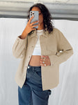 Jacket Waffle material Classic collar Button fastening at front Twin chest pockets Faux hip pocket Silver-toned hardware