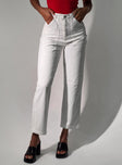 Cargo pants Belt looped waist Six-pocket design Zip & button fastening High waisted Straight leg Non stretch 