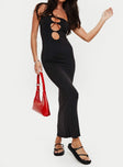 Lakser Strapless Maxi Dress Black