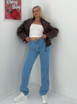 Princess Polly Mid Rise  Hewie Mom Jeans Denim