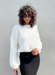 Calvary Sweater White Princess Polly  Cropped 