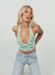 Hilson Top Blue / Green