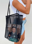 Tote bag Mesh material Fixed straps