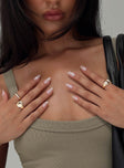 Gold-toned ring pack Pack of three