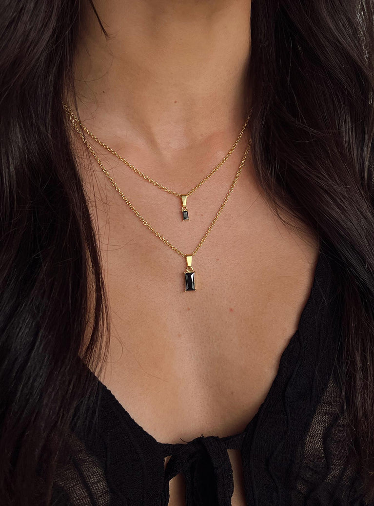 Amali Necklace Pack Gold / Black