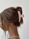 Pink hair clip Claw clip style Sparkle finish