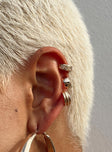 Ear cuffs Pack of three Gold-toned